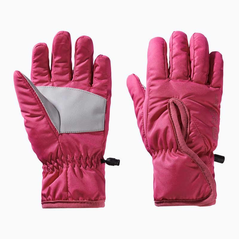 Jack Wolfskin Easy Entry Kinder-Trekkinghandschuhe dunkel fuchsia