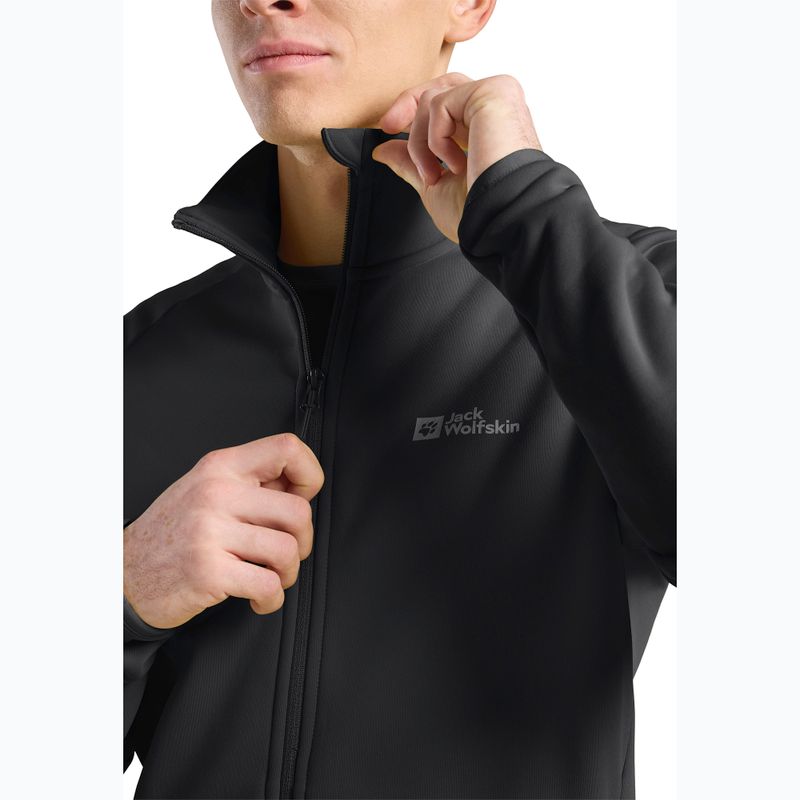 Jack Wolfskin Herren Fleece-Sweatshirt Baiselberg Fz schwarz 4