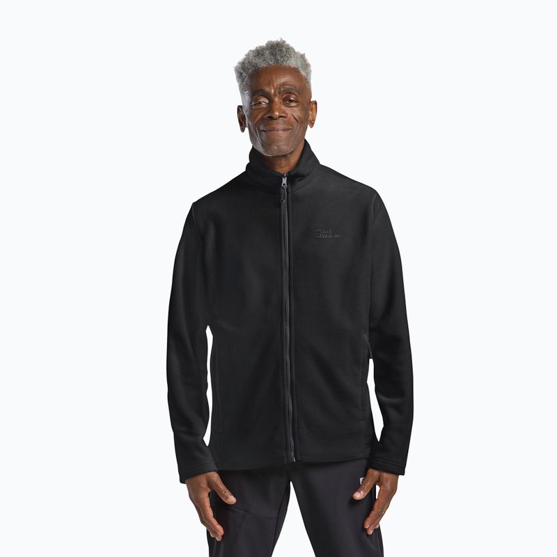 Jack Wolfskin Herren Fleecejacke Winterstein Fz schwarz
