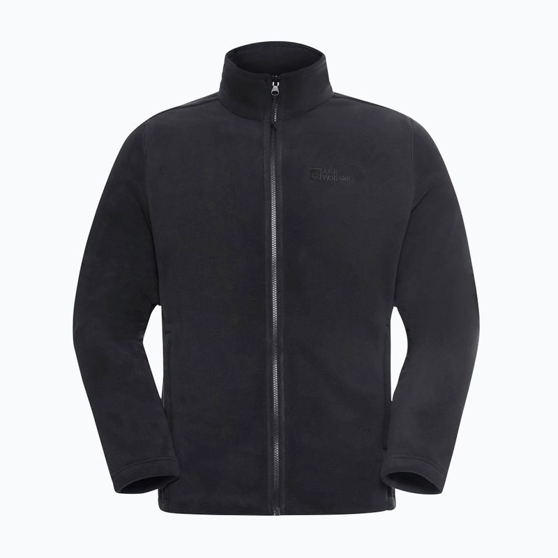 Jack Wolfskin Herren Fleecejacke Winterstein Fz schwarz 8