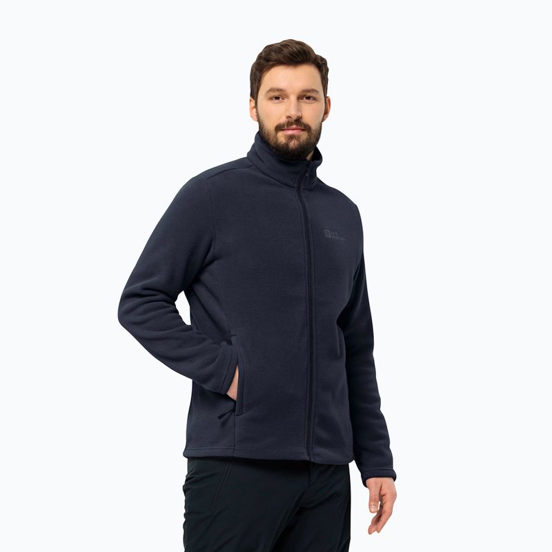 Jack Wolfskin Herren Fleecejacke Winterstein Fz Nachtblau