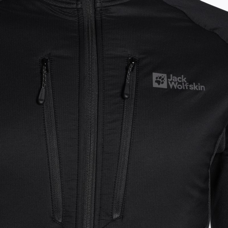 Herren Hybridjacke Jack Wolfskin Alpgrat Pro Ins Fz schwarz 7