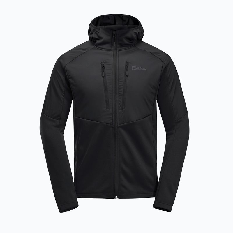 Herren Hybridjacke Jack Wolfskin Alpgrat Pro Ins Fz schwarz 9