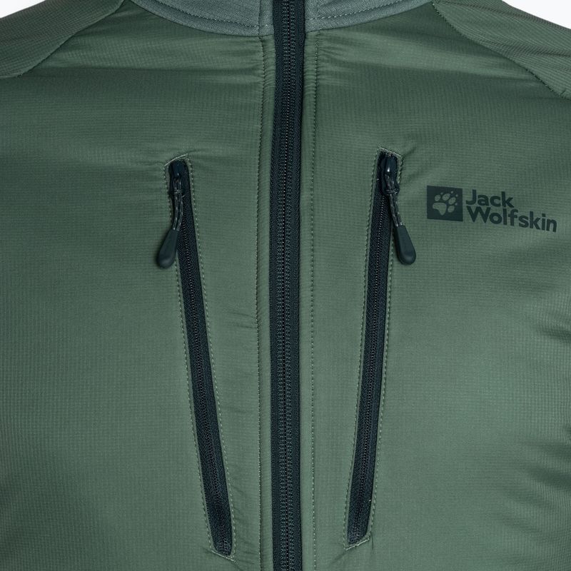 Herren Hybridjacke Jack Wolfskin Alpgrat Pro Ins Fz hedge green 7