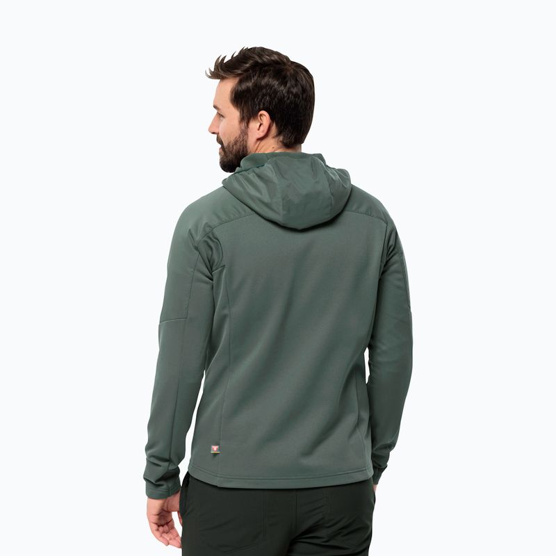 Herren Hybridjacke Jack Wolfskin Alpgrat Pro Ins Fz hedge green 2