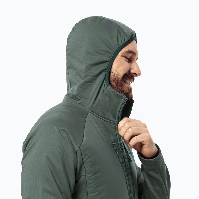 Herren Hybridjacke Jack Wolfskin Alpgrat Pro Ins Fz hedge green 4