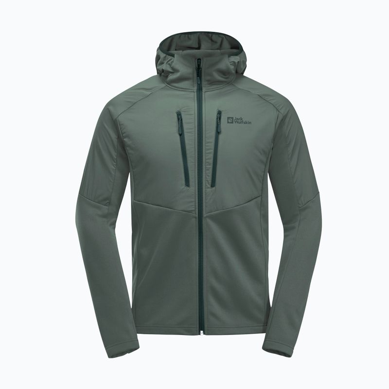 Herren Hybridjacke Jack Wolfskin Alpgrat Pro Ins Fz hedge green 8