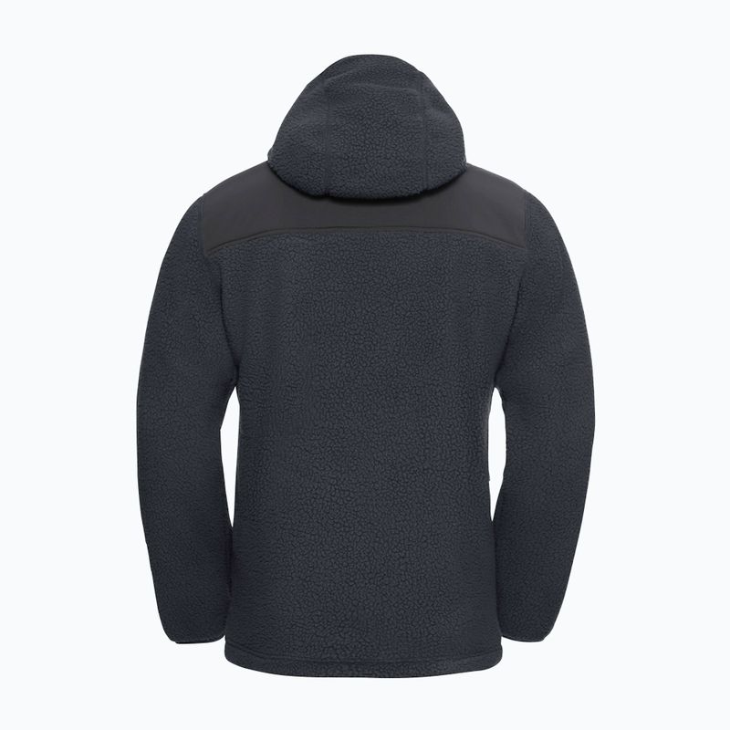 Jack Wolfskin Herren Kammweg Pile Fz phantom Fleece-Sweatshirt 10