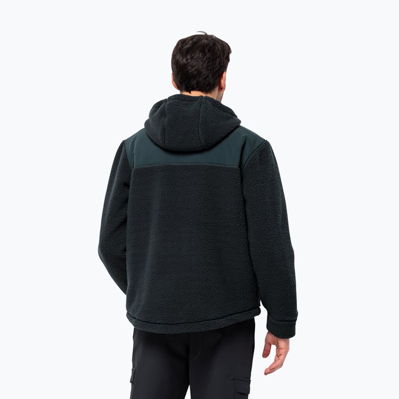 Herren Jack Wolfskin Felslicht Kapuzenfleece-Sweatshirt nachtblau 2