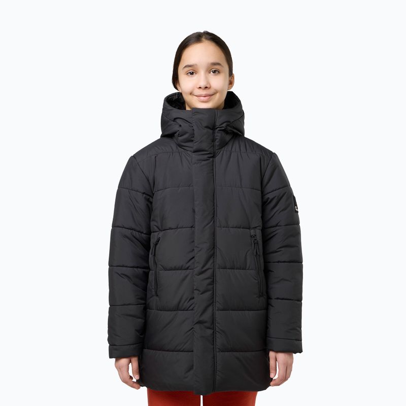 Isolierte Jacke Kinder Jack Wolfskin Teen Ins Long granite black
