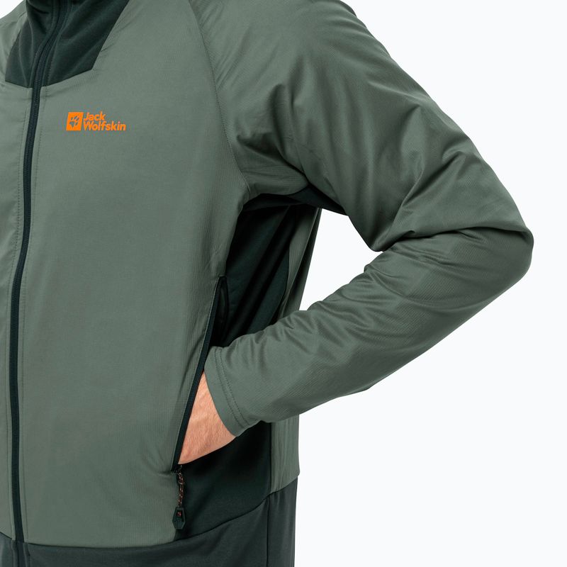 Jack Wolfskin Alpspitze Ins Hybrid Hecke grün Herren Regenjacke 5