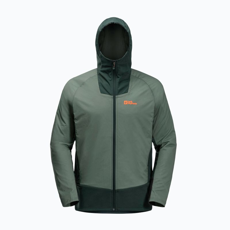 Jack Wolfskin Alpspitze Ins Hybrid Hecke grün Herren Regenjacke 8