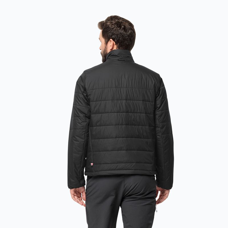 Jack Wolfskin Herren Regenjacke Lapawa Ins schwarz 2