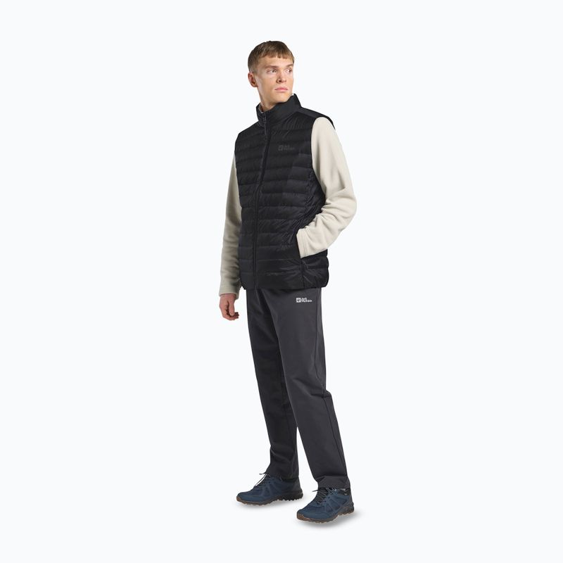 Herren Jack Wolfskin Pilvi Down trekking ärmellos schwarz 2