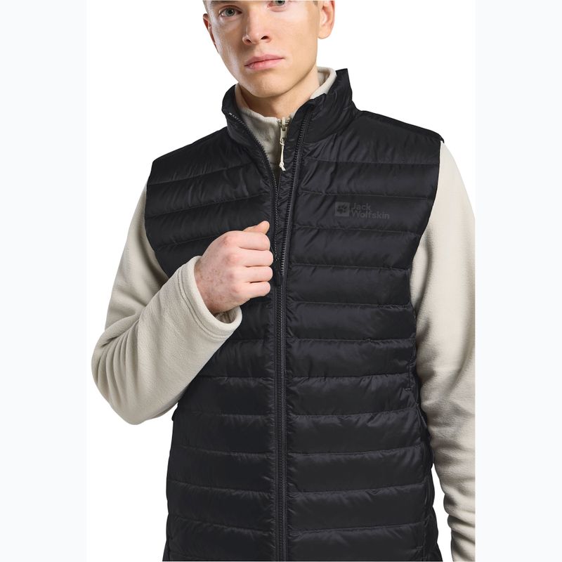 Herren Jack Wolfskin Pilvi Down trekking ärmellos schwarz 4