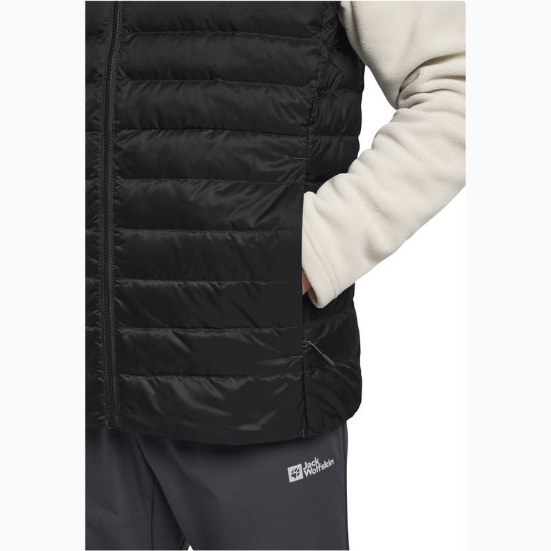 Herren Jack Wolfskin Pilvi Down trekking ärmellos schwarz 6