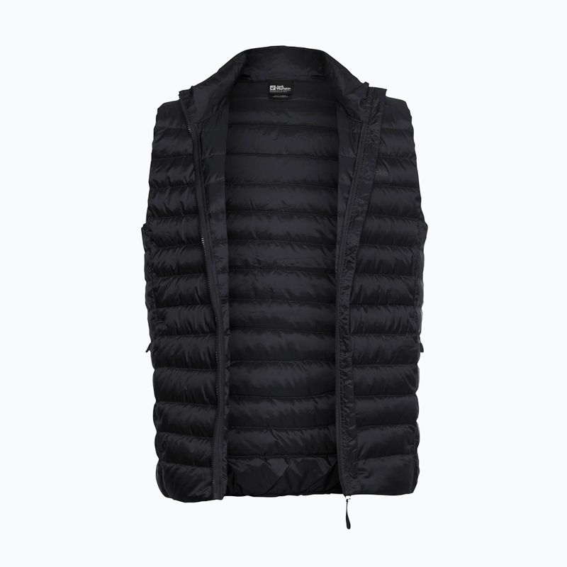 Herren Jack Wolfskin Pilvi Down trekking ärmellos schwarz 8