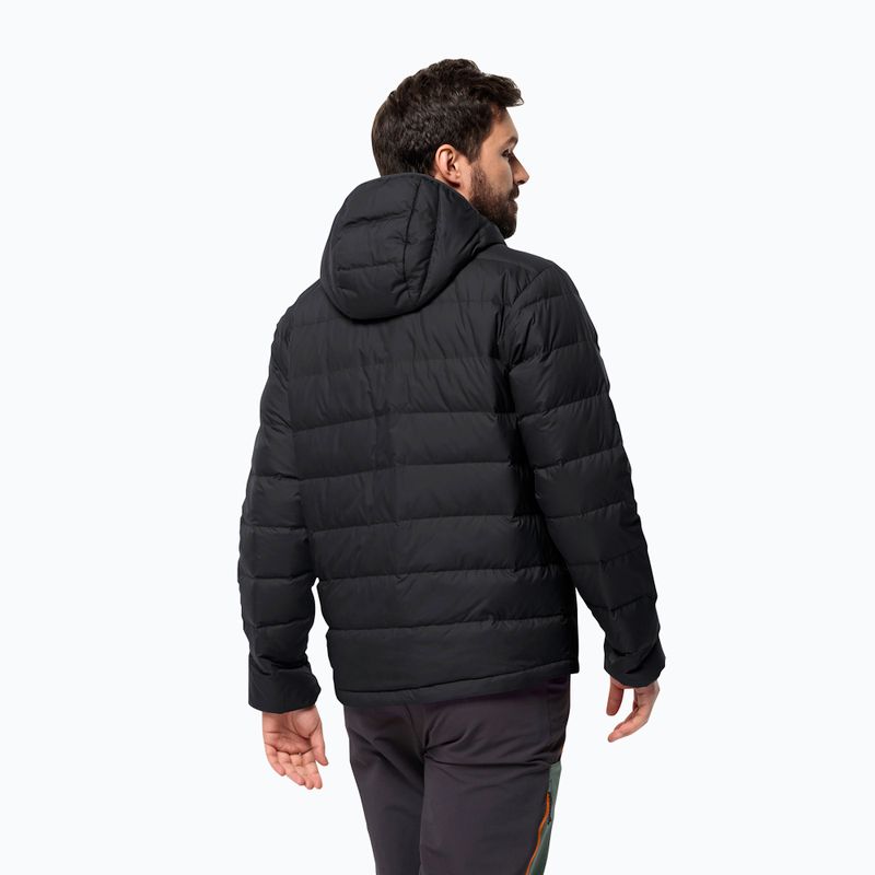 Herren Jack Wolfskin Ather Down Hoody Regenjacke schwarz 2