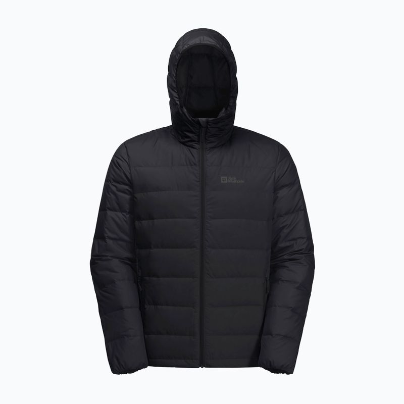 Herren Jack Wolfskin Ather Down Hoody Regenjacke schwarz 7