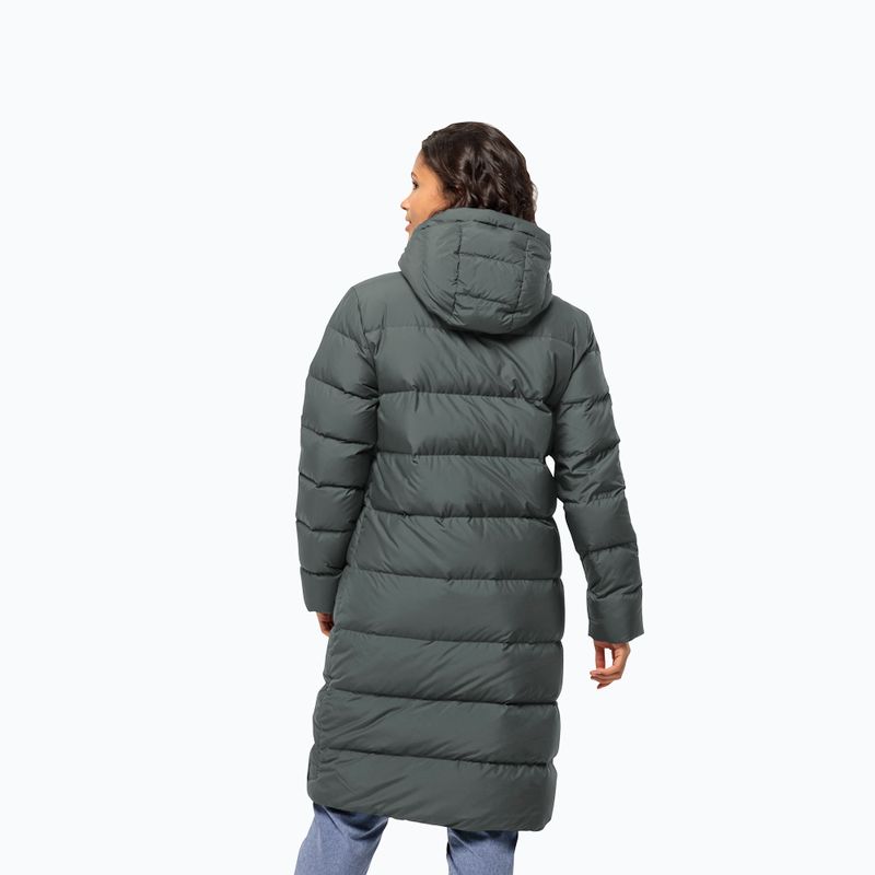 Jack Wolfskin Damen Frozen Palace Daunenmantel schiefergrün 2