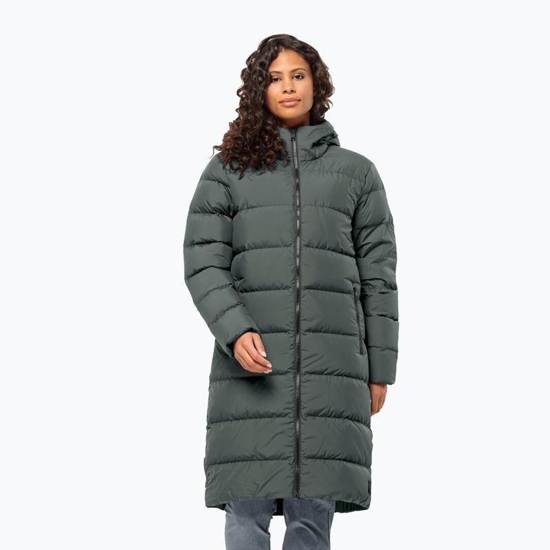 Jack Wolfskin Damen Frozen Palace Daunenmantel schiefergrün