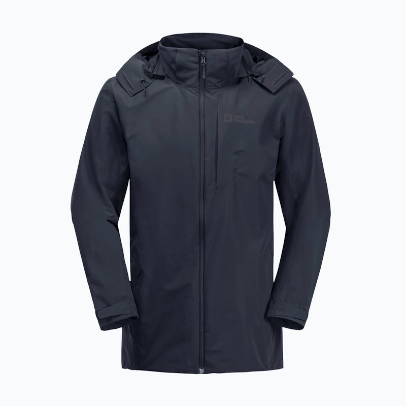 Jack Wolfskin Herren Regenjacke Fernblick 2L Nachtblau 7