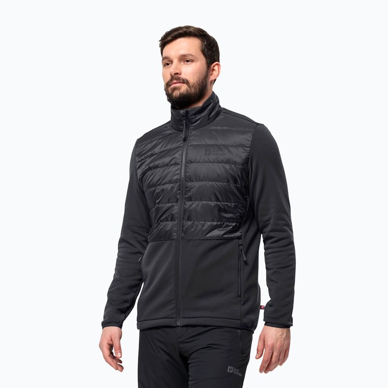 Jack Wolfskin Herren Regenjacke Feldberg Luntal 3in1 schwarz 3