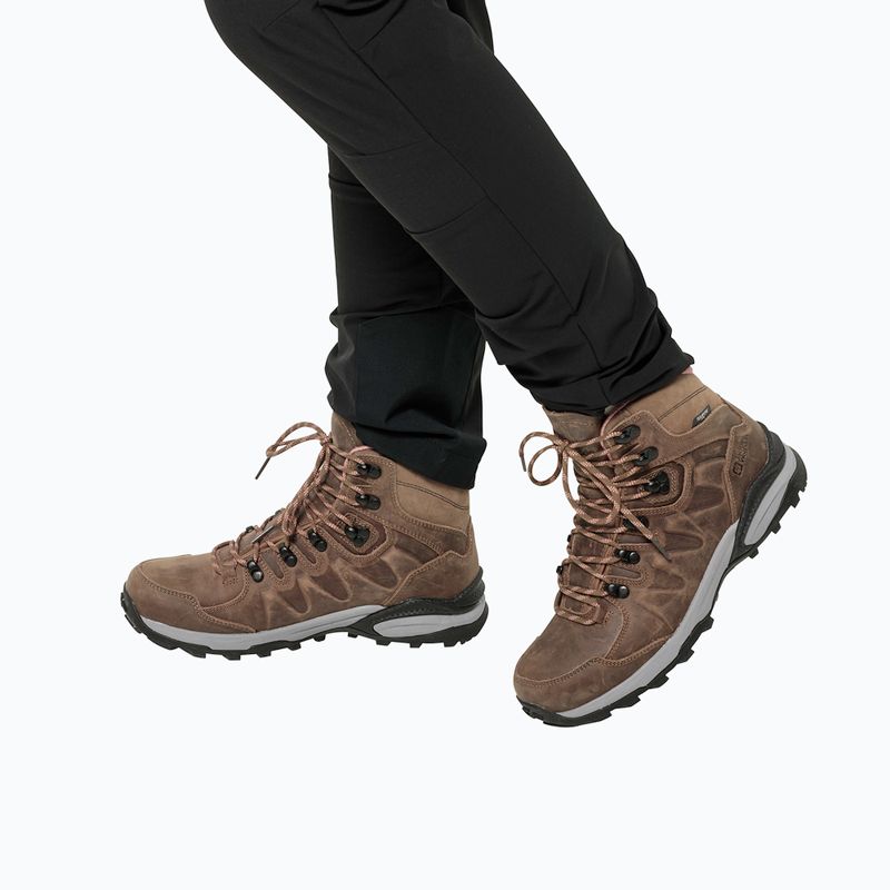 Jack Wolfskin Damen-Trekkingstiefel Refugio Prime Texapore Mid fawn 12