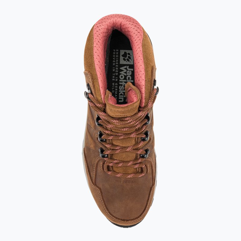 Jack Wolfskin Damen-Trekkingstiefel Refugio Prime Texapore Mid fawn 7