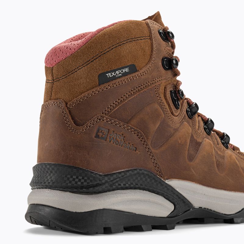 Jack Wolfskin Damen-Trekkingstiefel Refugio Prime Texapore Mid fawn 10