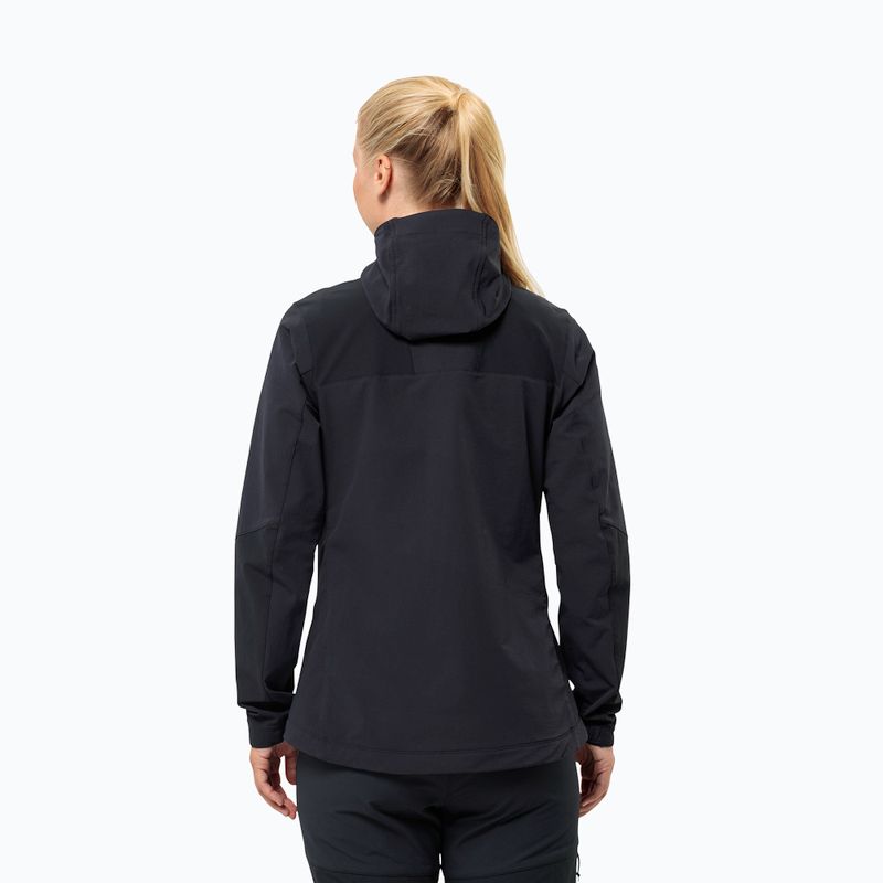 Jack Wolfskin Damen Softshelljacke Andur schwarz 2
