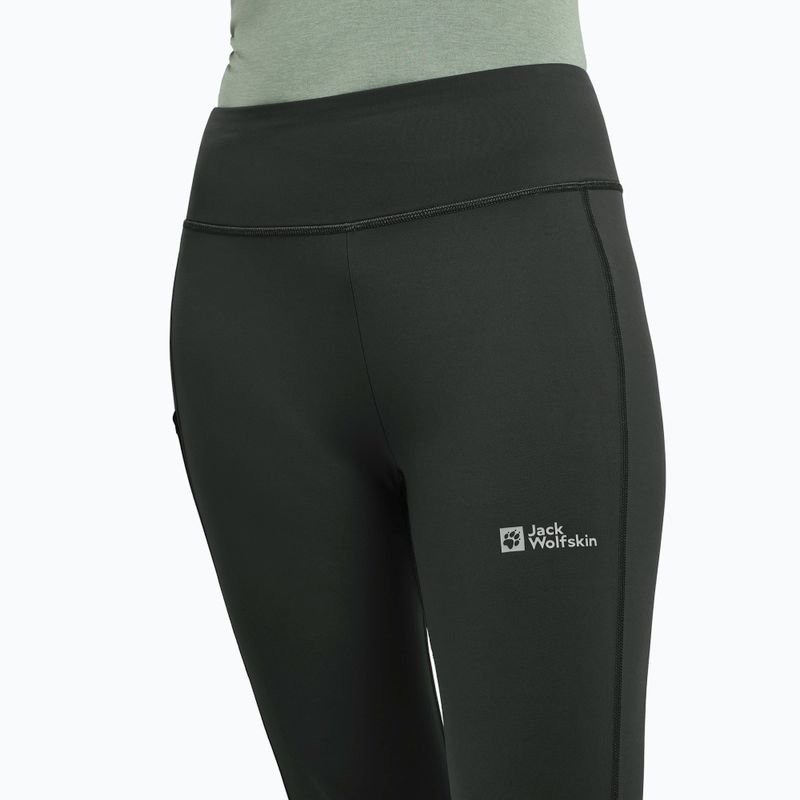 Jack Wolfskin Damen-Trekkinghose Klintal Tights schwarz 4
