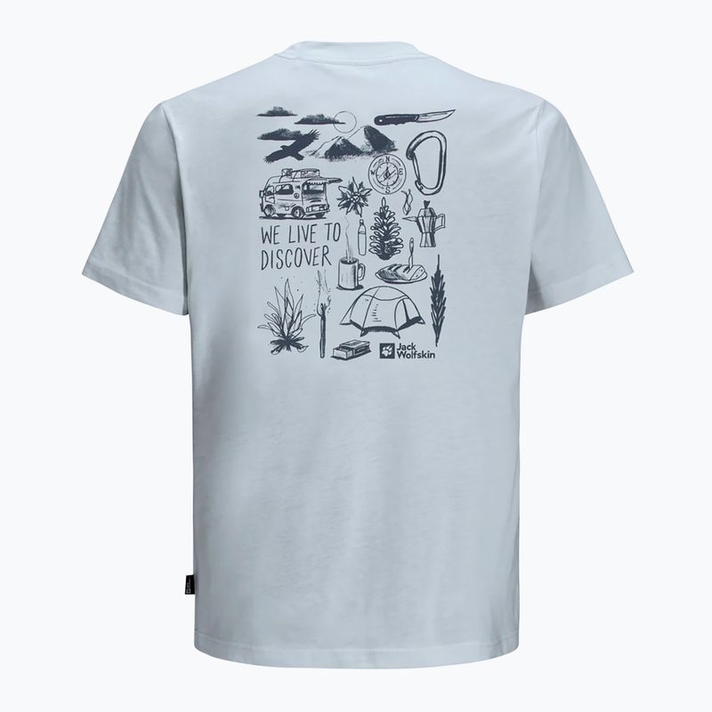 Jack Wolfskin Herren-T-Shirt Discover soft blau