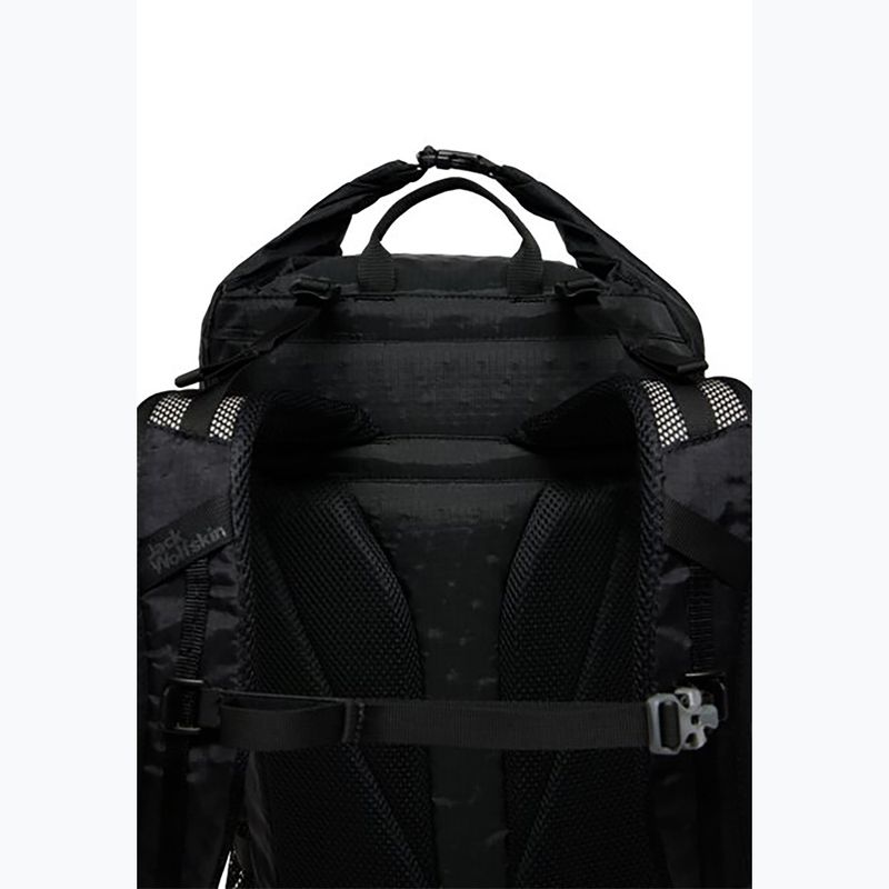 Jack Wolfskin Wandermood Rolltop 30 l Wanderrucksack Granit schwarz 7