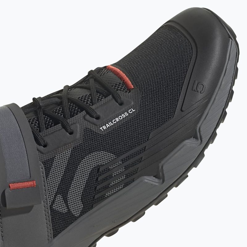 Herren MTB-Radschuhe adidas FIVE TEN Trailcross Clip In core schwarz/grau drei/rot 11