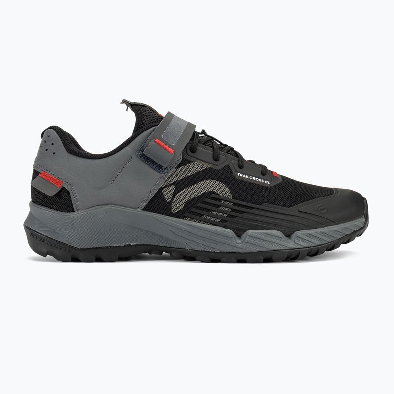Herren MTB-Radschuhe adidas FIVE TEN Trailcross Clip In core schwarz/grau drei/rot 2