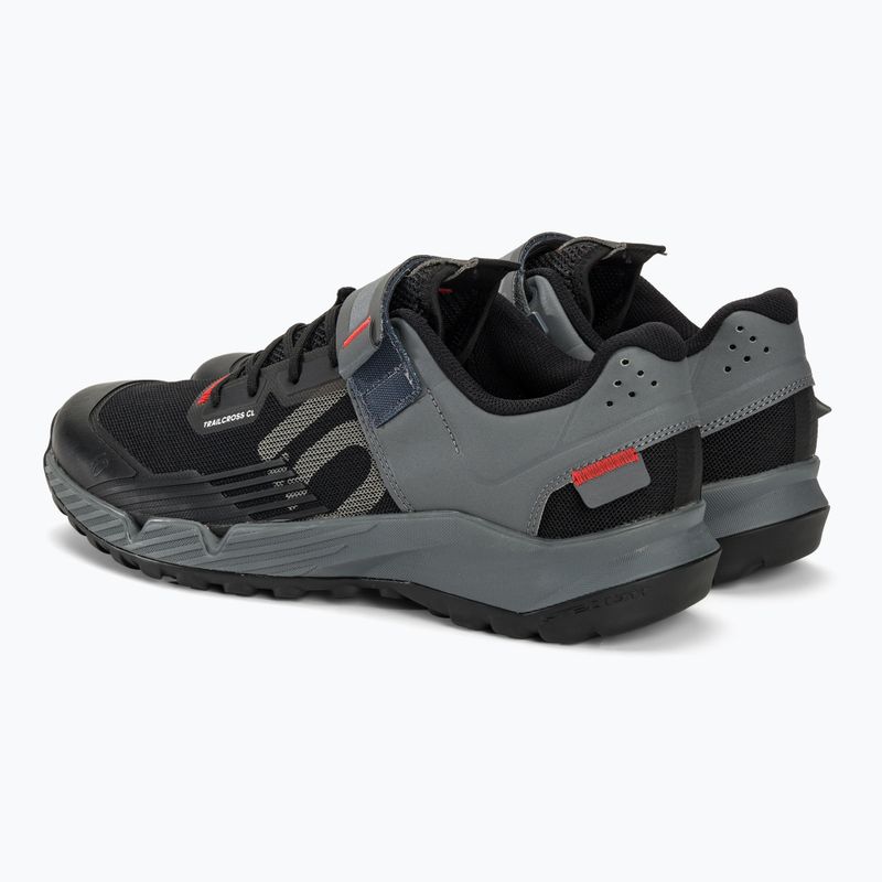 Herren MTB-Radschuhe adidas FIVE TEN Trailcross Clip In core schwarz/grau drei/rot 5