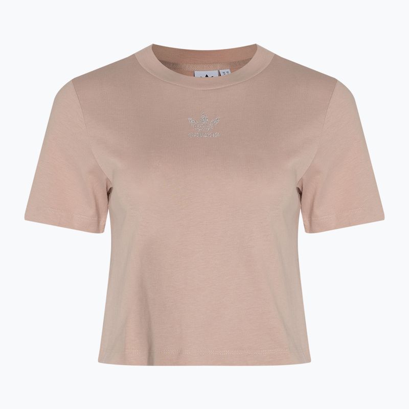 Damen adidas 2000 Luxe Cropped Tee Asche Perle t-shirt