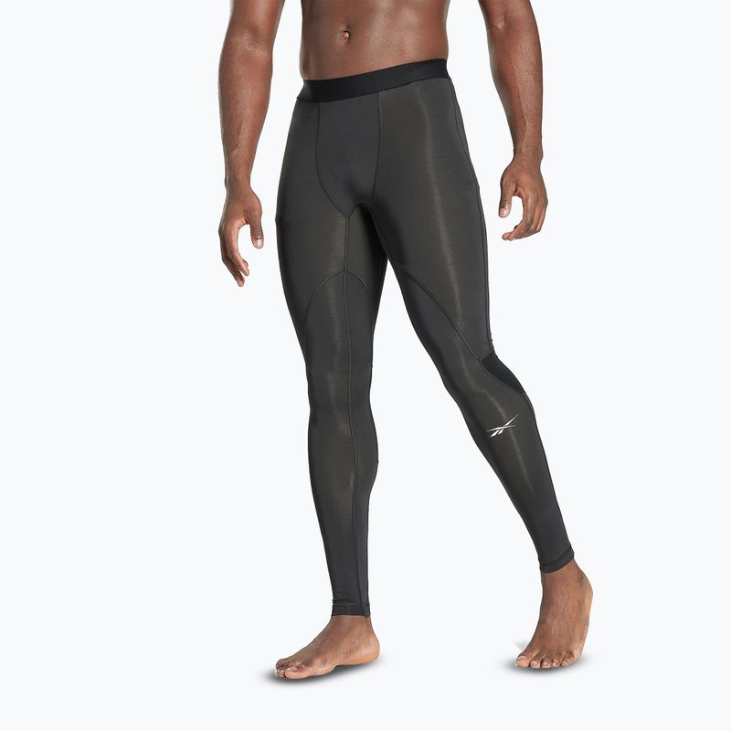 Herren Reebok Workout Ready Kompression Leggings Nacht schwarz