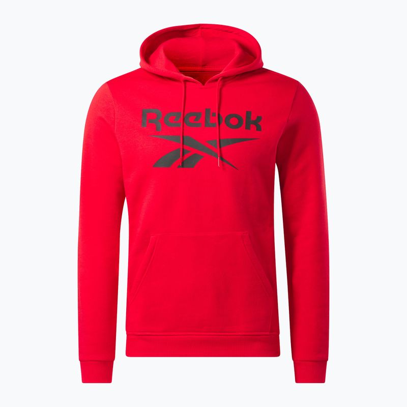 Hoodie Herren Reebok Identity Big Logo Fleece Hoodie vecred/black