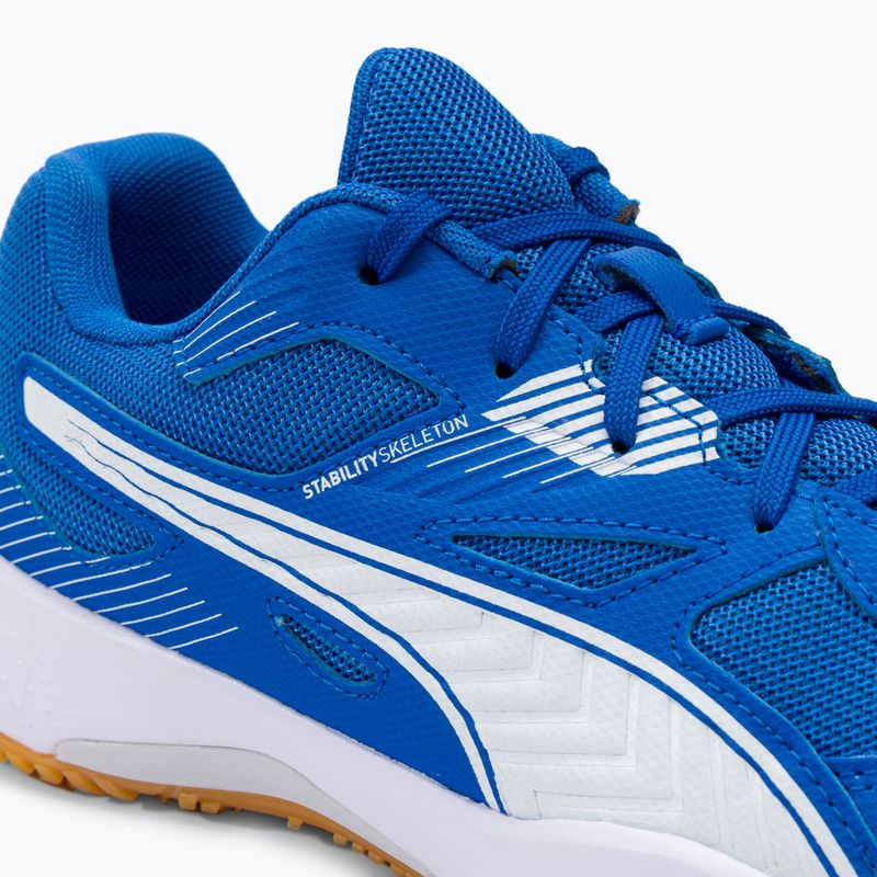 Volleyballschuhe Kinder PUMA Solarflash Jr II blau-weiß 168833 9