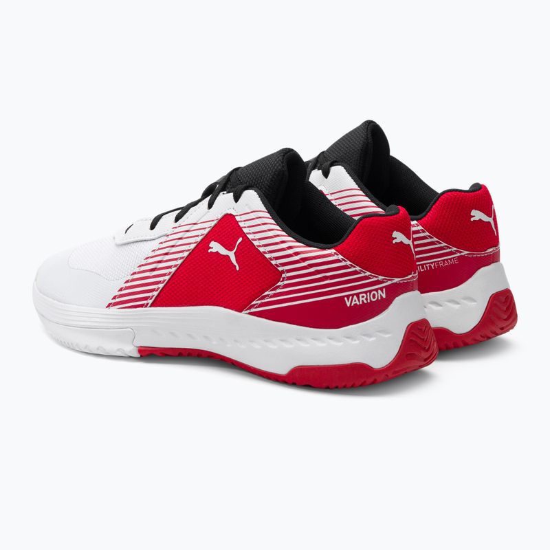 Volleyballschuhe Kinder PUMA Varion Jr weiß-rot 165857 3
