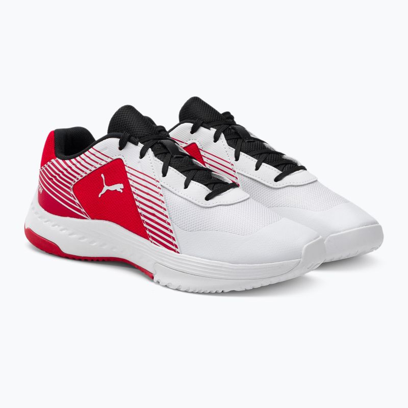 Volleyballschuhe Kinder PUMA Varion Jr weiß-rot 165857 4