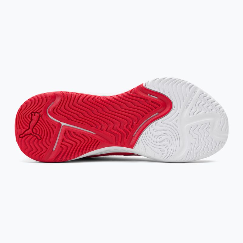 Volleyballschuhe Kinder PUMA Varion Jr weiß-rot 165857 5