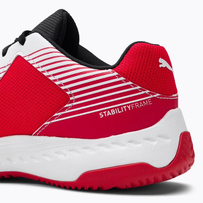 Volleyballschuhe Kinder PUMA Varion Jr weiß-rot 165857 10