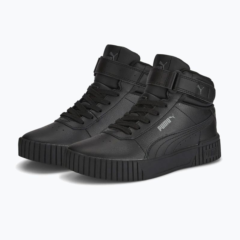 Kinderschuhe PUMA Carina 2.0 Mid Jr puma black/puma black/dark shadow 8