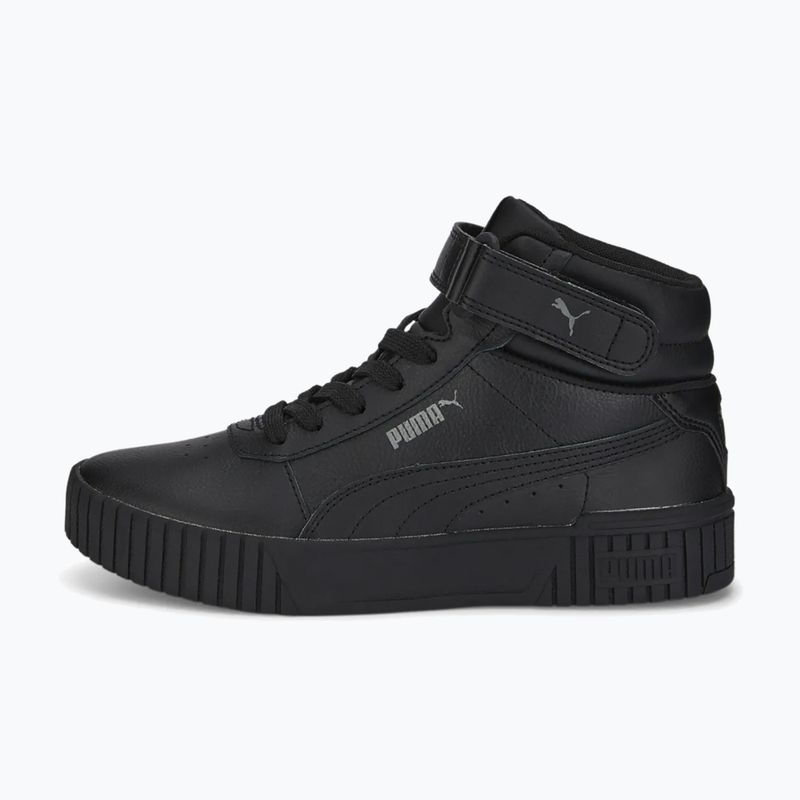 Kinderschuhe PUMA Carina 2.0 Mid Jr puma black/puma black/dark shadow 9