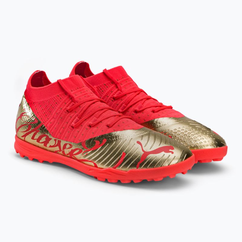 Kinder Fußballschuhe PUMA Future Z 3.4 Neymar Jr. TT orange und gold 107108 01 4