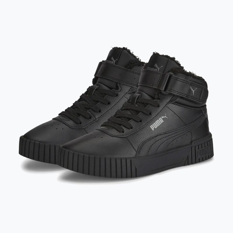 Kinderschuhe PUMA Carina 2.0 Mid Winter Jr puma black/puma black/dark shadow 8