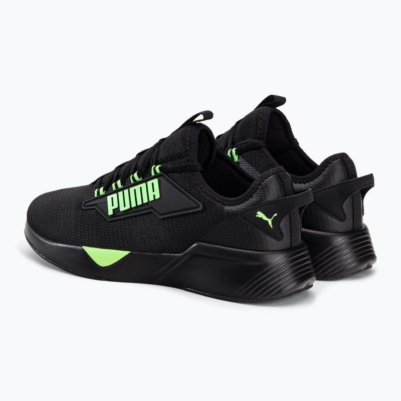 Herren Laufschuhe PUMA Retaliate 2 schwarz-grün 376676 23 4